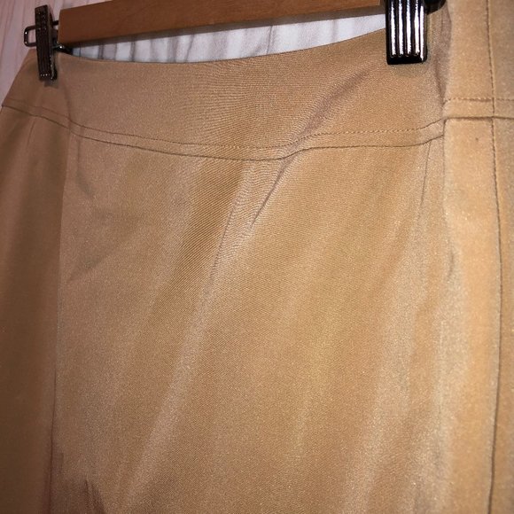 FENDI SAFARI STYLE AS NEW camel khaki cotton pencil skirt 44 10 ITALY - Picture 4 of 4